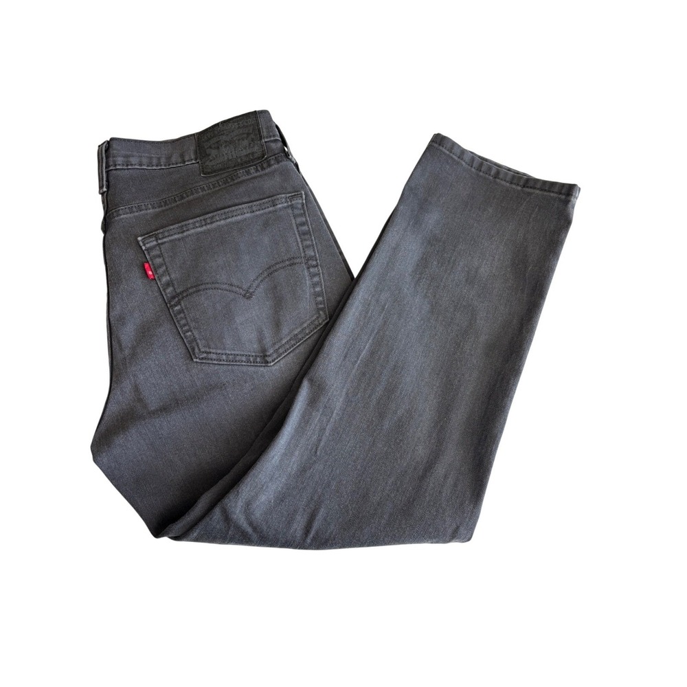 Levis 541 Athletic Taper Jeans Mens 36x28 Gray Charcoal 18181-0005 Stretch Denim